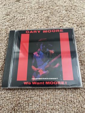 Cd- Gary Moore, titel: We want Moore! (live)