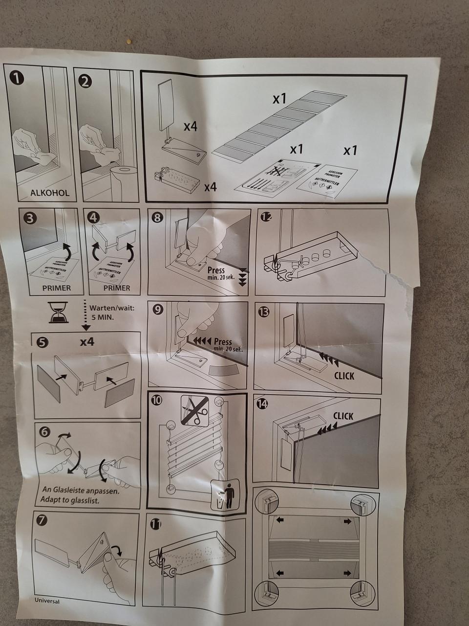 3 plissegordijnen