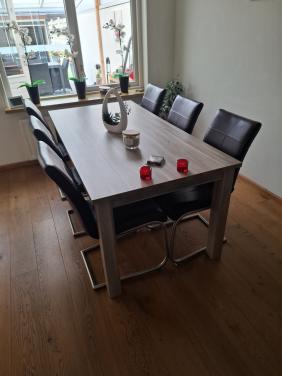 Eethoek met 6 stoelen