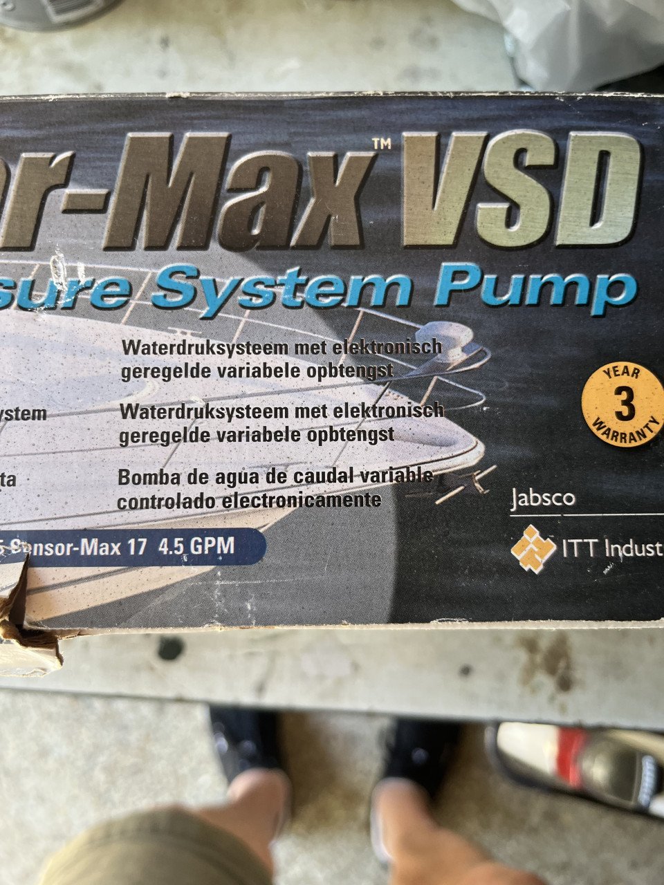 Jabsco Sensor Max 14 drinkwaterpomp
