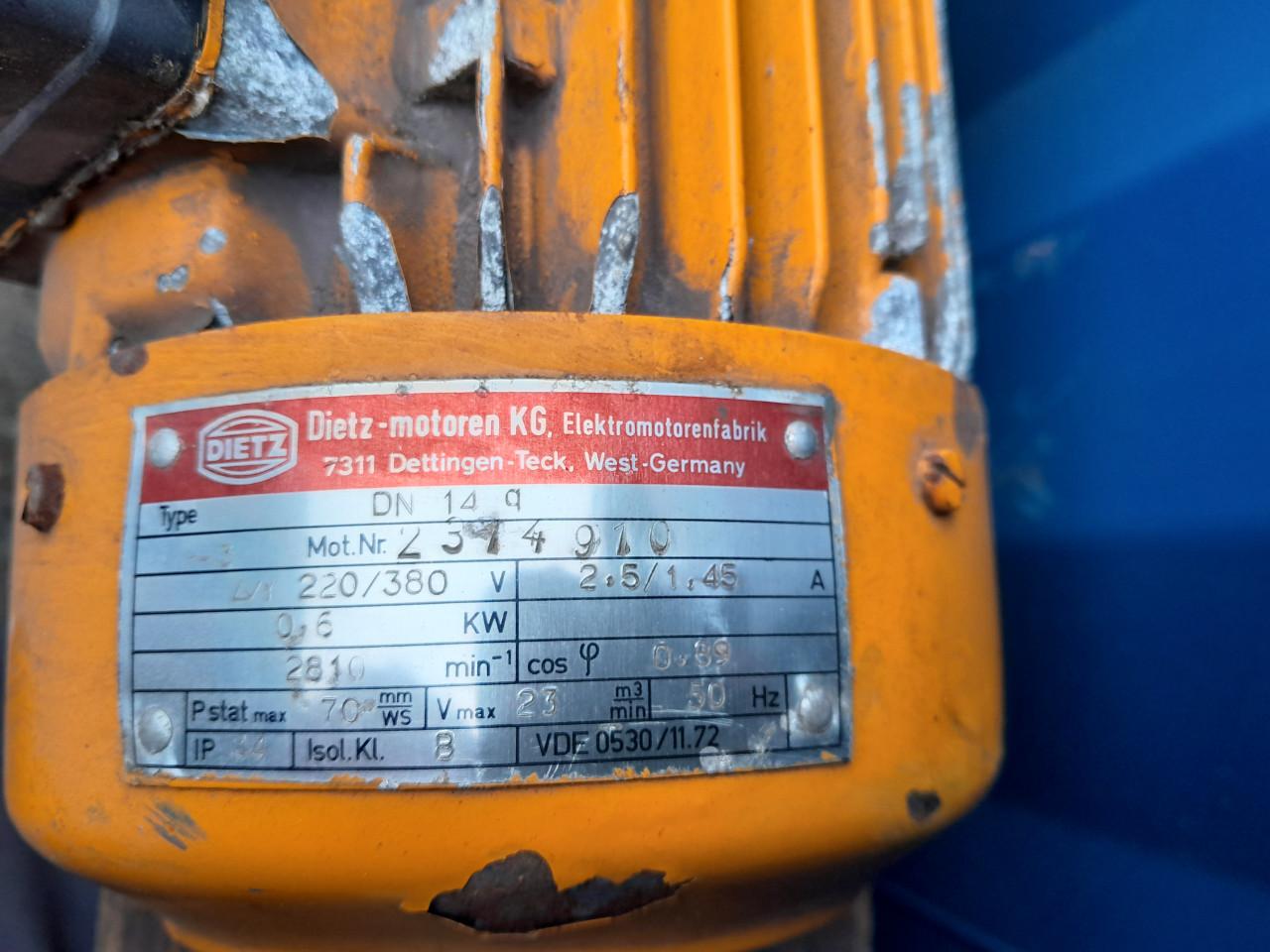 Exhauster Afzuigventilator 23M3/min 230/380V