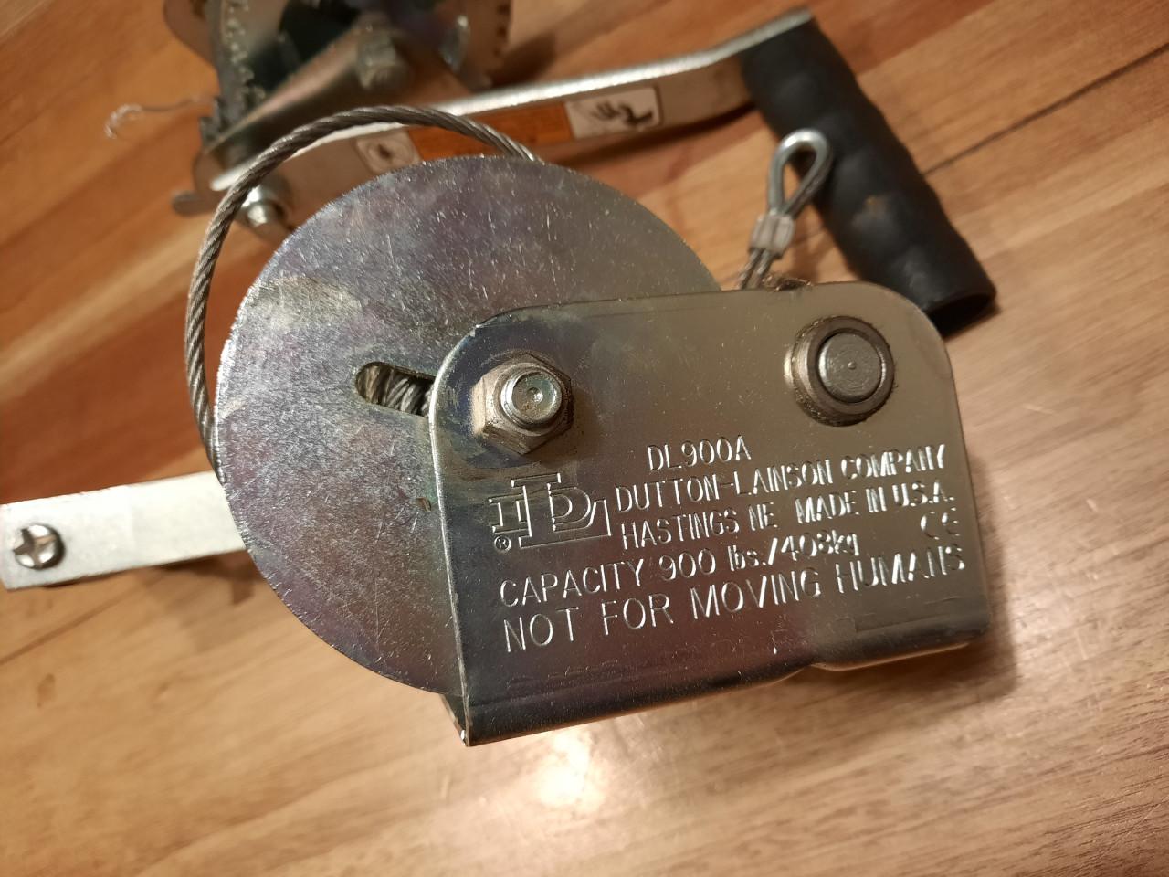 Handlier aanhanger liertje winch per stuk