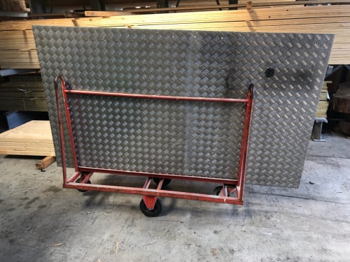 Grote alu traanplaat 215 x 125 v 50 euro gereserveerd rp