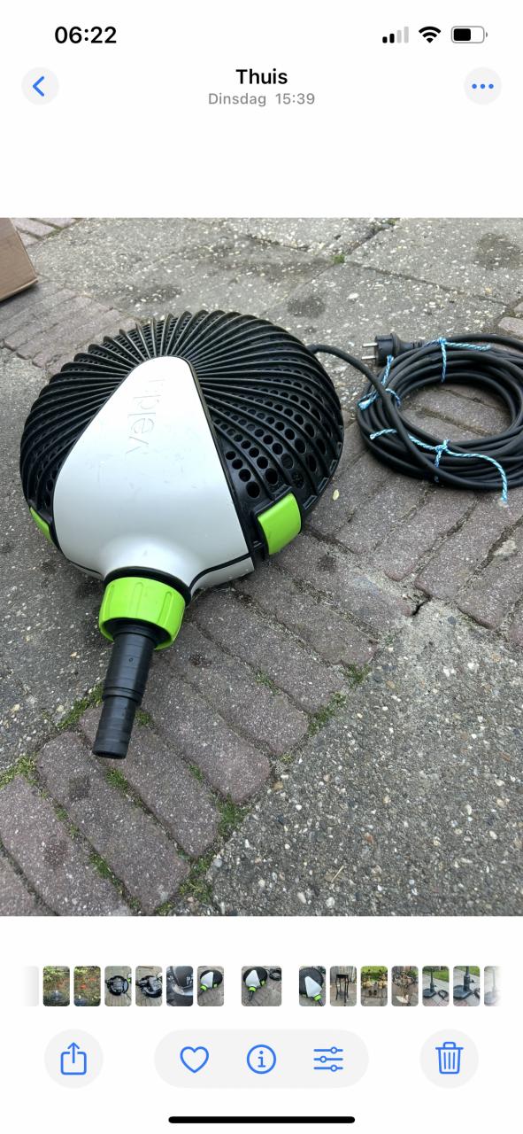 Te koop velda greenline 8000 lpu Vijverpomp