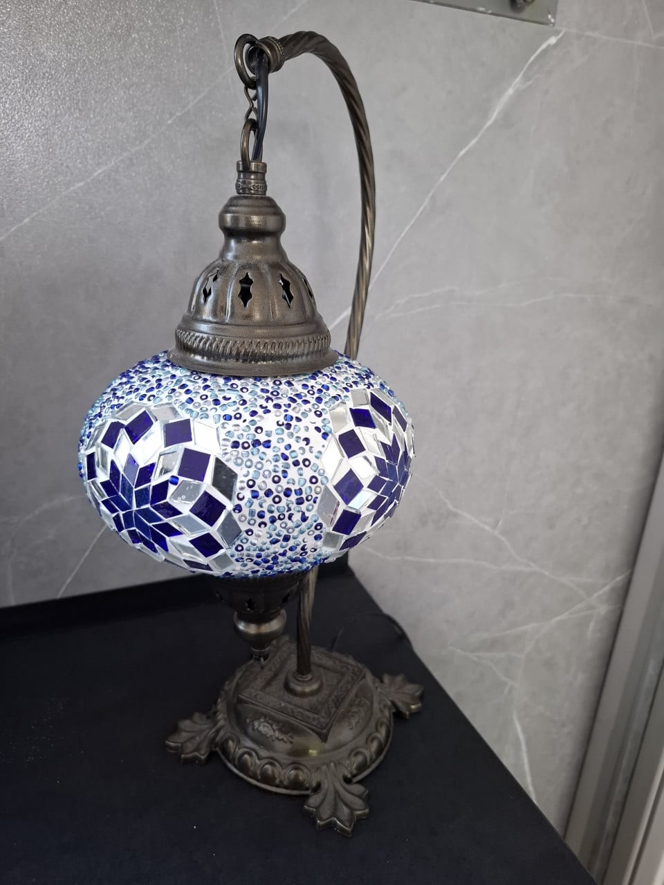 Marokkaanse vloerlamp en tafellamp