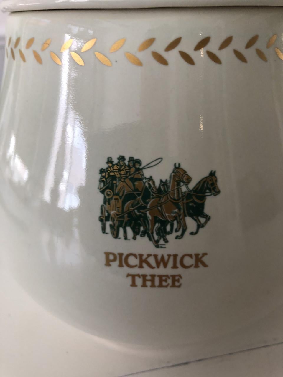 Lief brocante lichtgroen PickWick theepotje met mooie details