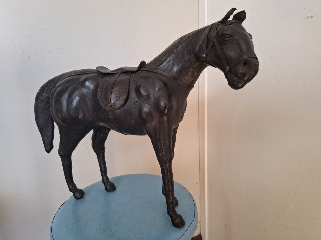 Leren paard