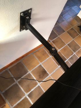TV Wand zwenkarm - Zwart