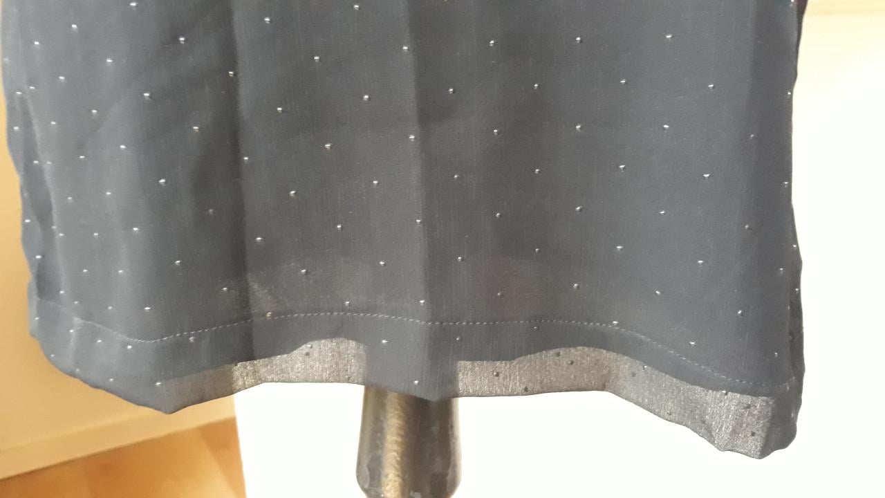 Als NIEUW: feestelijk zwart jurkje met leuke details, maat S