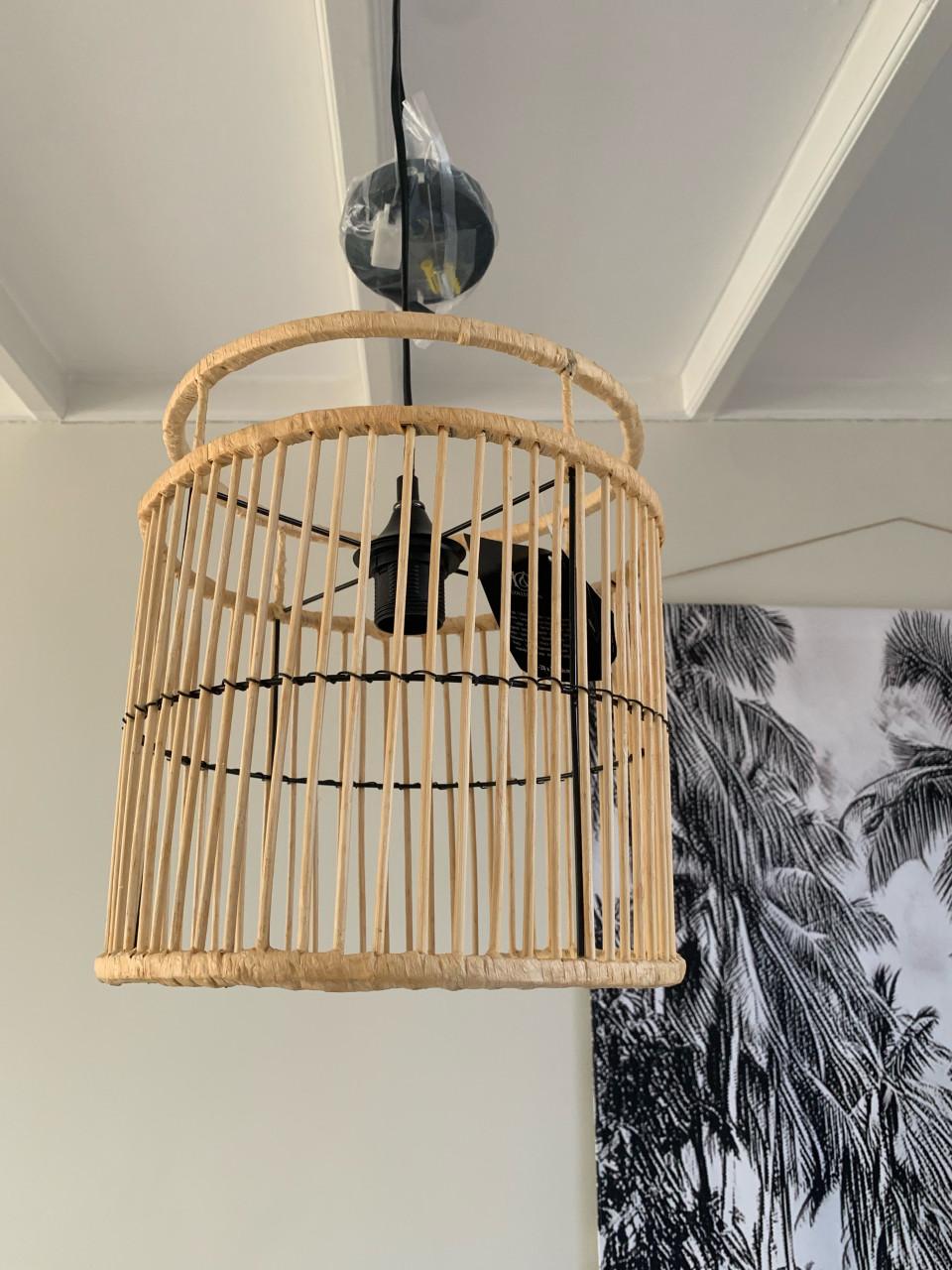 Nieuwe hanglamp rotan