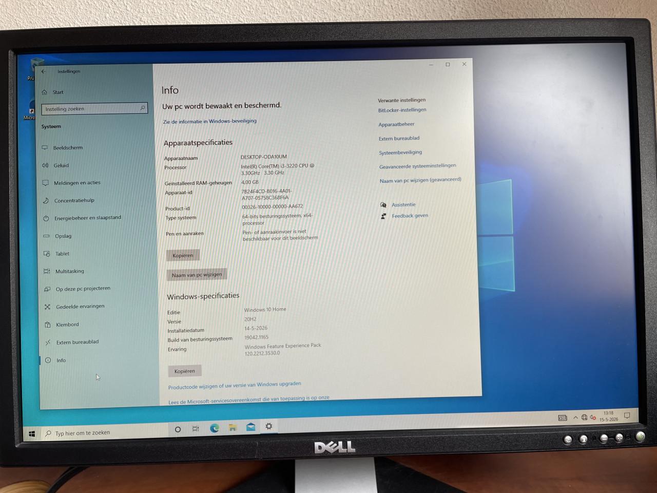 PC Windows 10 home 100% schoon systeem