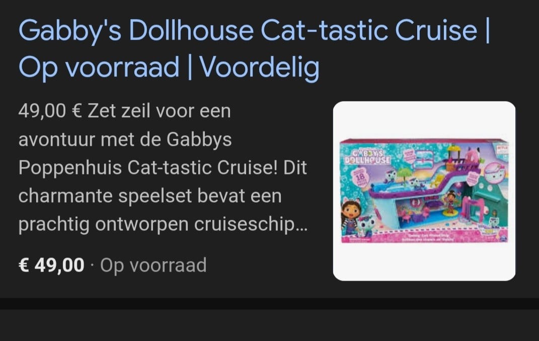 Gaby's poppenhuis - boot