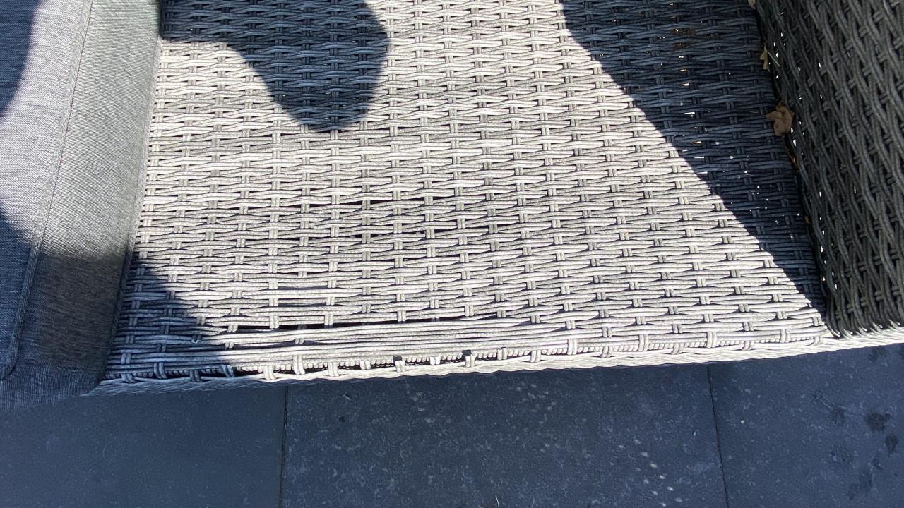 Tuinkussens grijs + gratis wicker loungeset