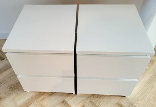 Ikea Malm Ladekast Met 2 Lades, Wit, 40x55 Cm