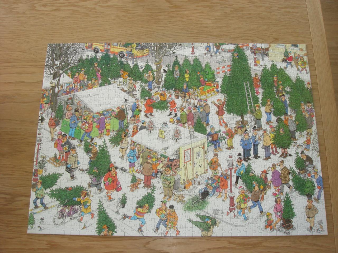 Te koop Complete Jan van Haasteren puzzel Christmas tree Market
