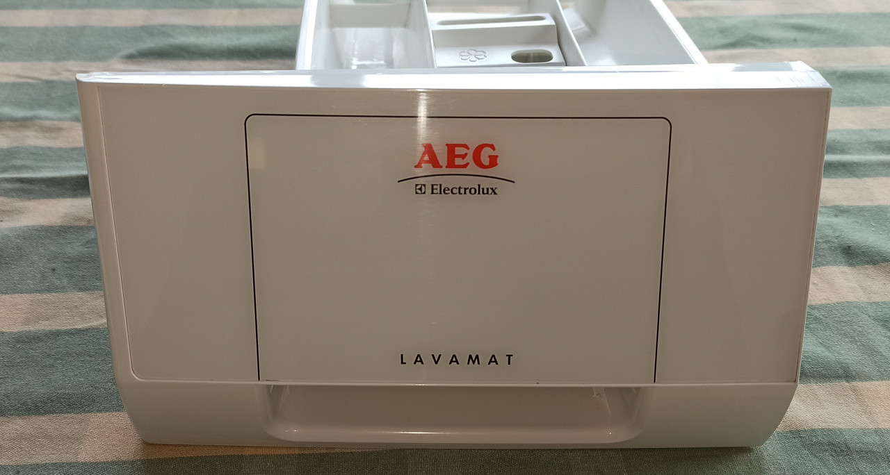 Wasmachine accessoire AEG LAVAMAT 52840 wasmiddelbak zeepbakje + voorkant