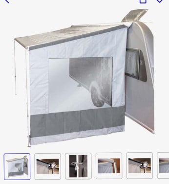 Bo-camp universele zijwand met rafter 2.50cm