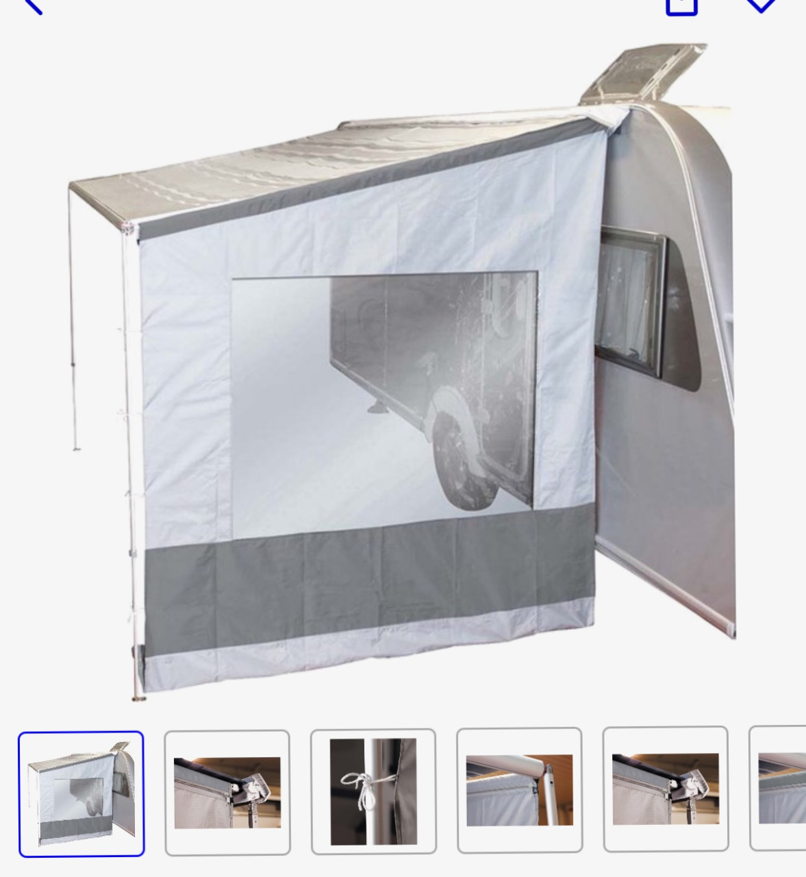 Bo-camp universele zijwand met rafter 2.50cm