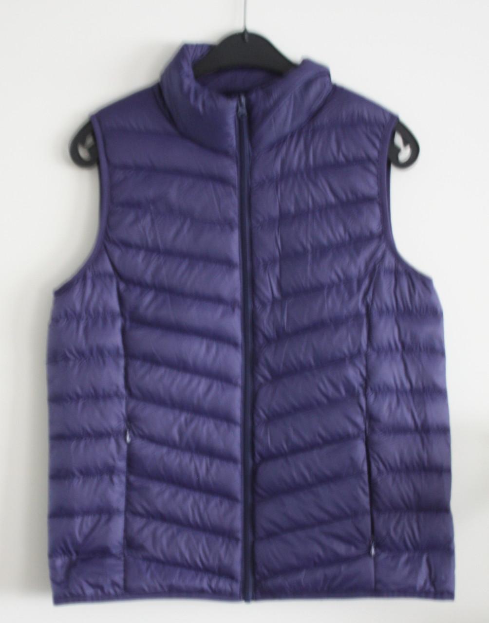 Donkerblauwe bodywarmer maat s