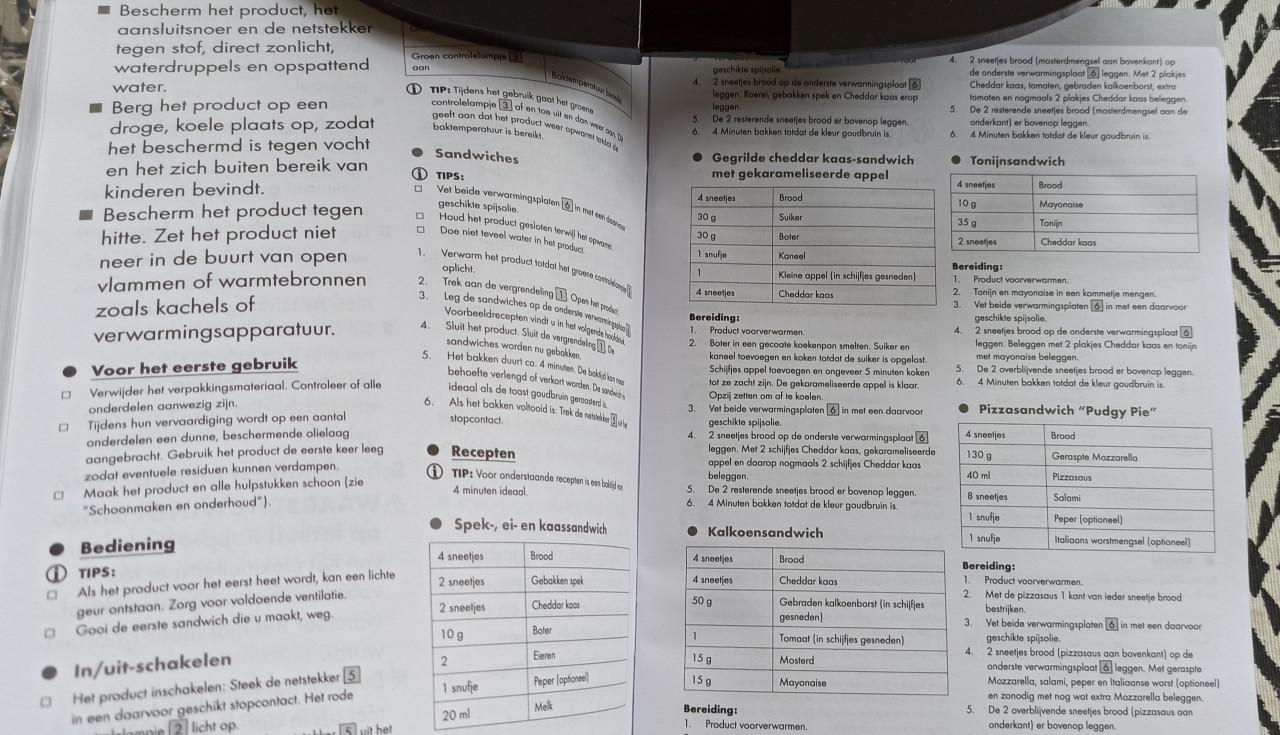 Nieuwe Sandwichmaker Tosti-ijzer