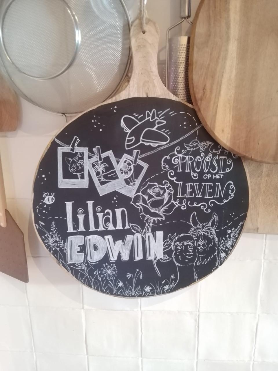 Gepersonaliseerde borrelplank - origineel cadeau