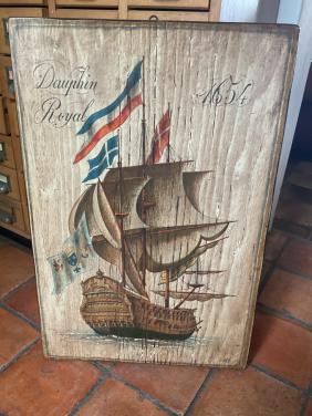 Schilderij op houten paneel