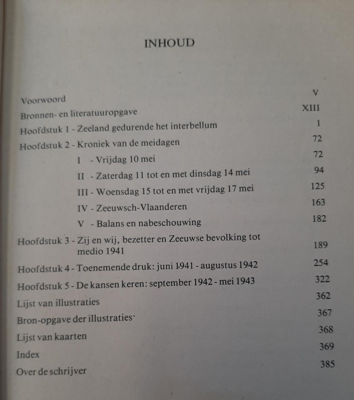Zeeland 40 45, deel 1, door L.W. de Bree