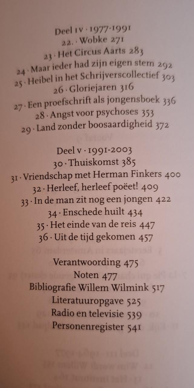 In de man zit nog een jongen, Willem Wilmink -  de biografie, door E. Etty