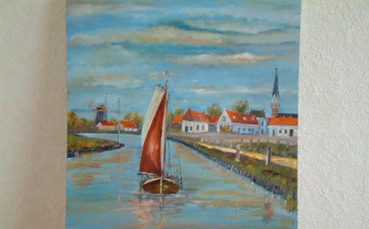 Arnemuiden  Kanaal met aankomt Hengst opendag