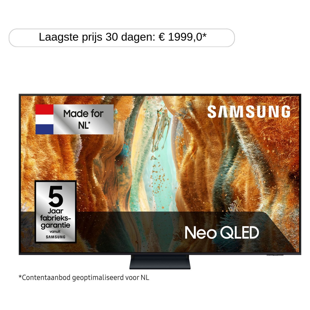 Nieuwe TV 85 inch model 2025 in doos