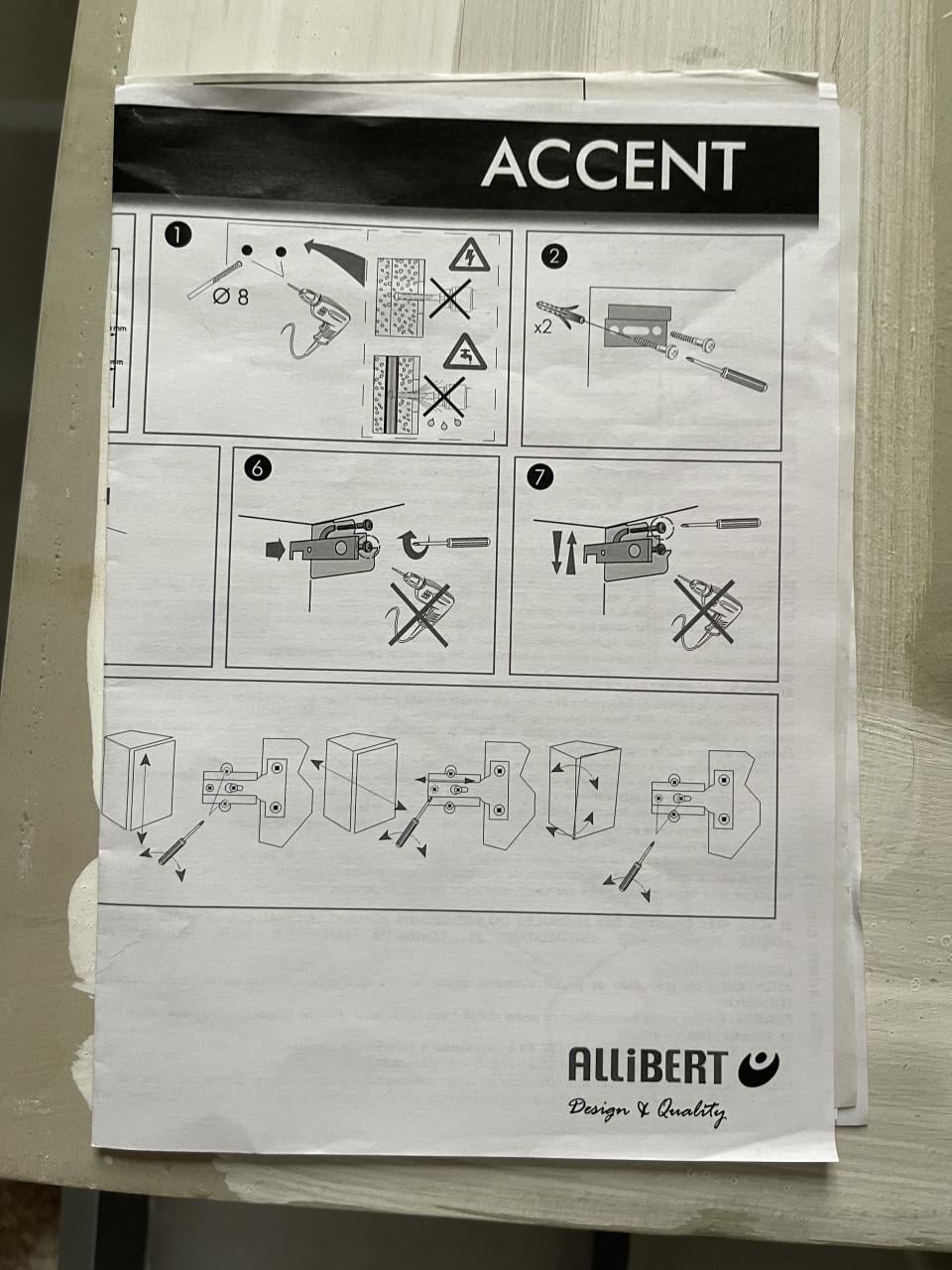 Allibert Accent wastafel 80cm met wasbak