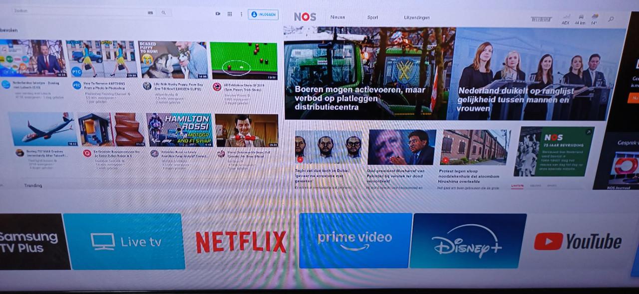 Samsung  40inch 4K Smart tv UE40MU6120 met GRATIS Humax 5050C 320GB opname.