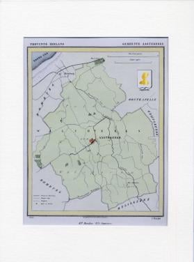 Kaart van J Kuyper 1866 Aagtekerke, Arnemuiden