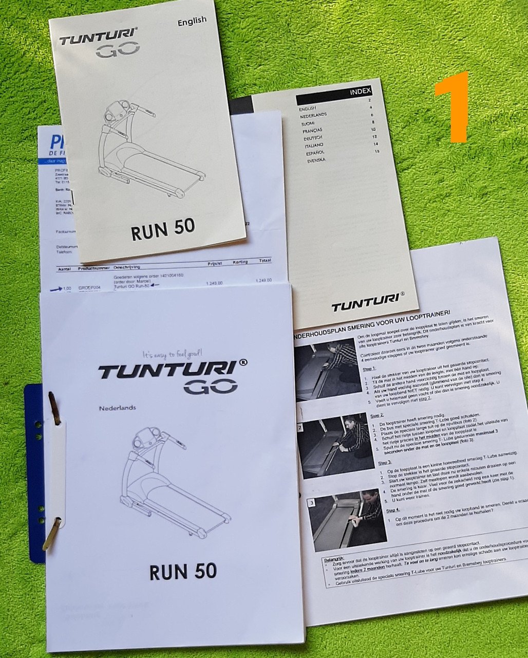 Tunturi GO Run 50 Loopband - Inklapbaar + Helling + HFmeting