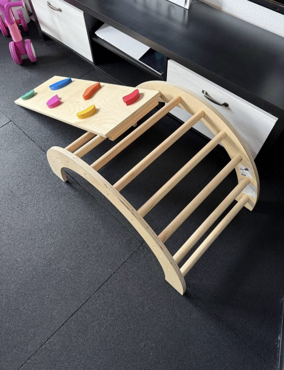 Montessori klimrek met hindernisbaan