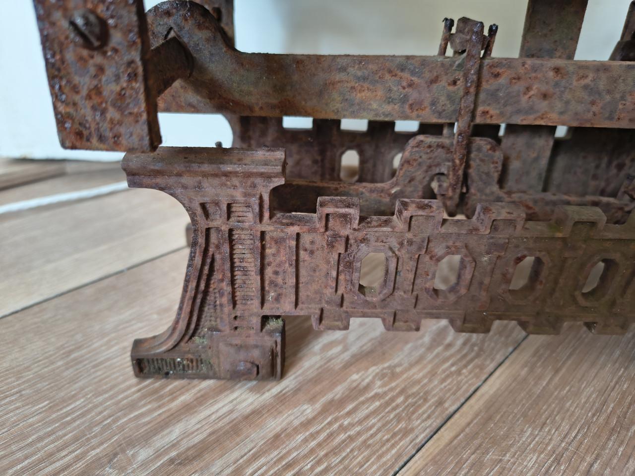 Prachtige antieke Ges G platform weegschaal, kruidenier.