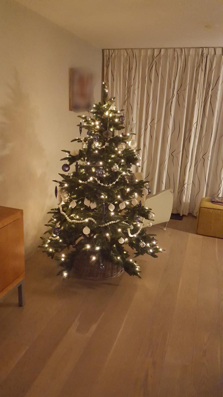 Kerstboom met verlichting
