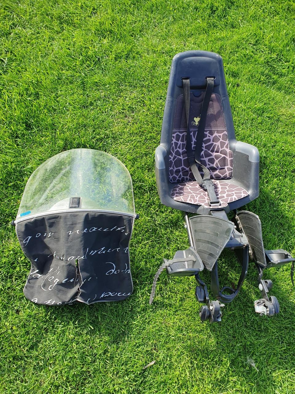 Fietsstoel met scherm