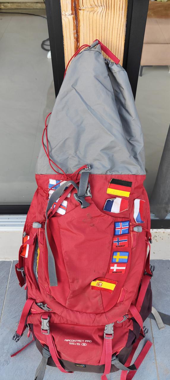 Backpack 55+15 liter