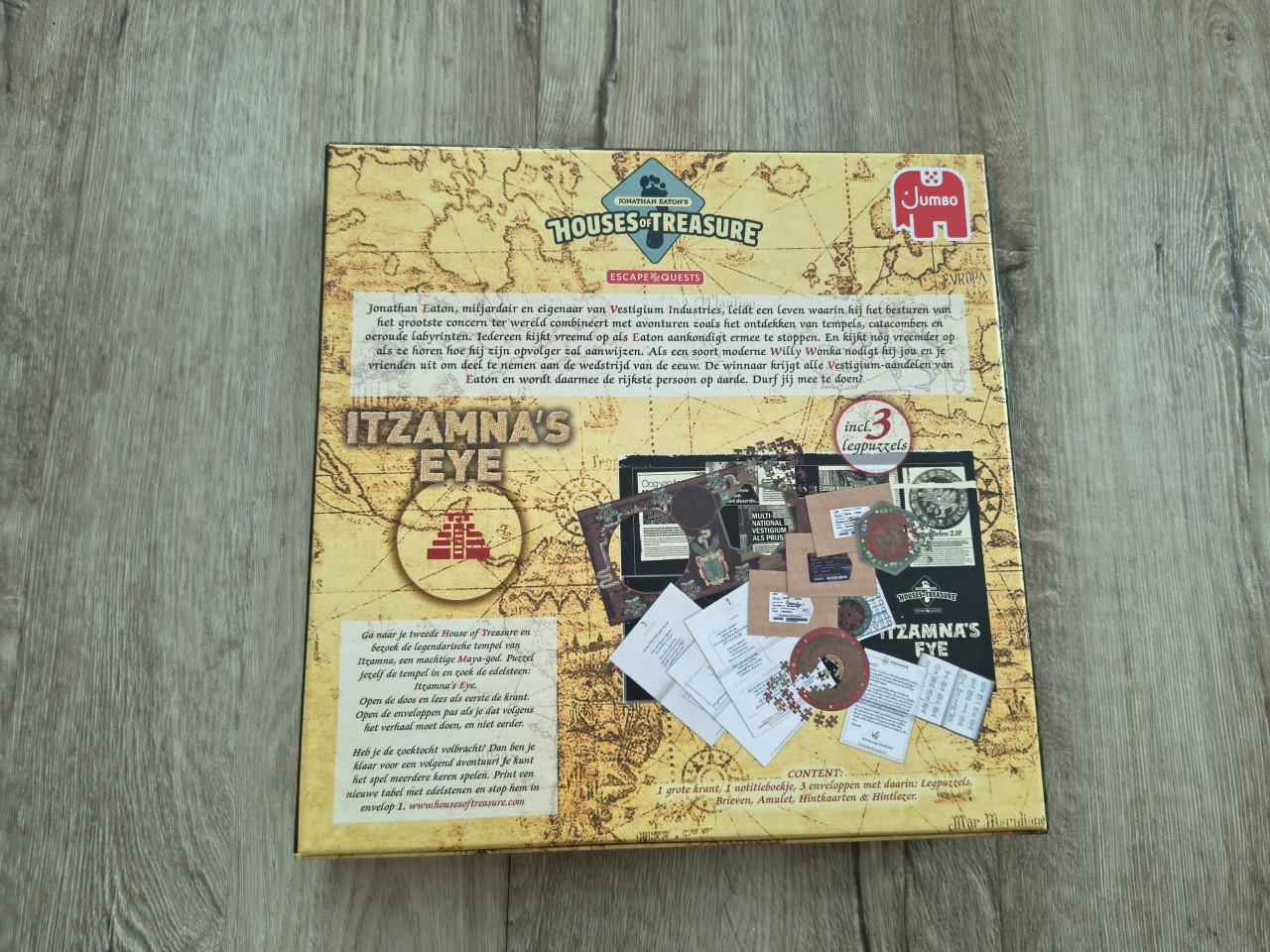 Escaperoom spel van Jumbo, escape quests. Itzamna's Eye.