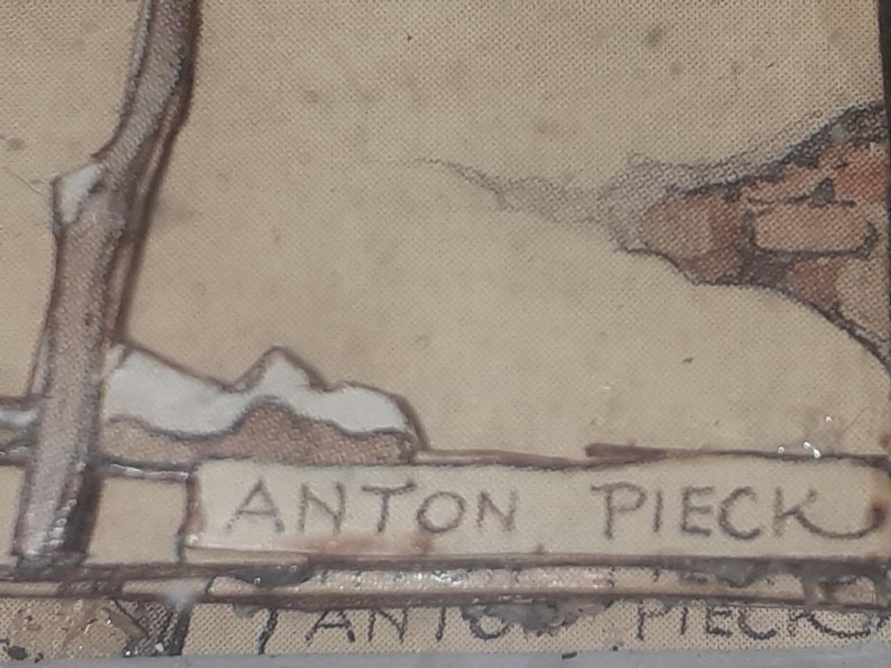 Schilderijtjes*** Anton Pieck " Antiek " 3D " - 1945