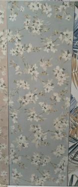 3035-283 Decor tegel met bloemen, grijs, 40x120 cm, van € 87,31/m² voor