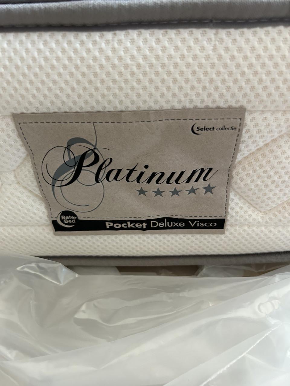 Matras pocket de luxe Visco Platinum 90x200x23 Hard