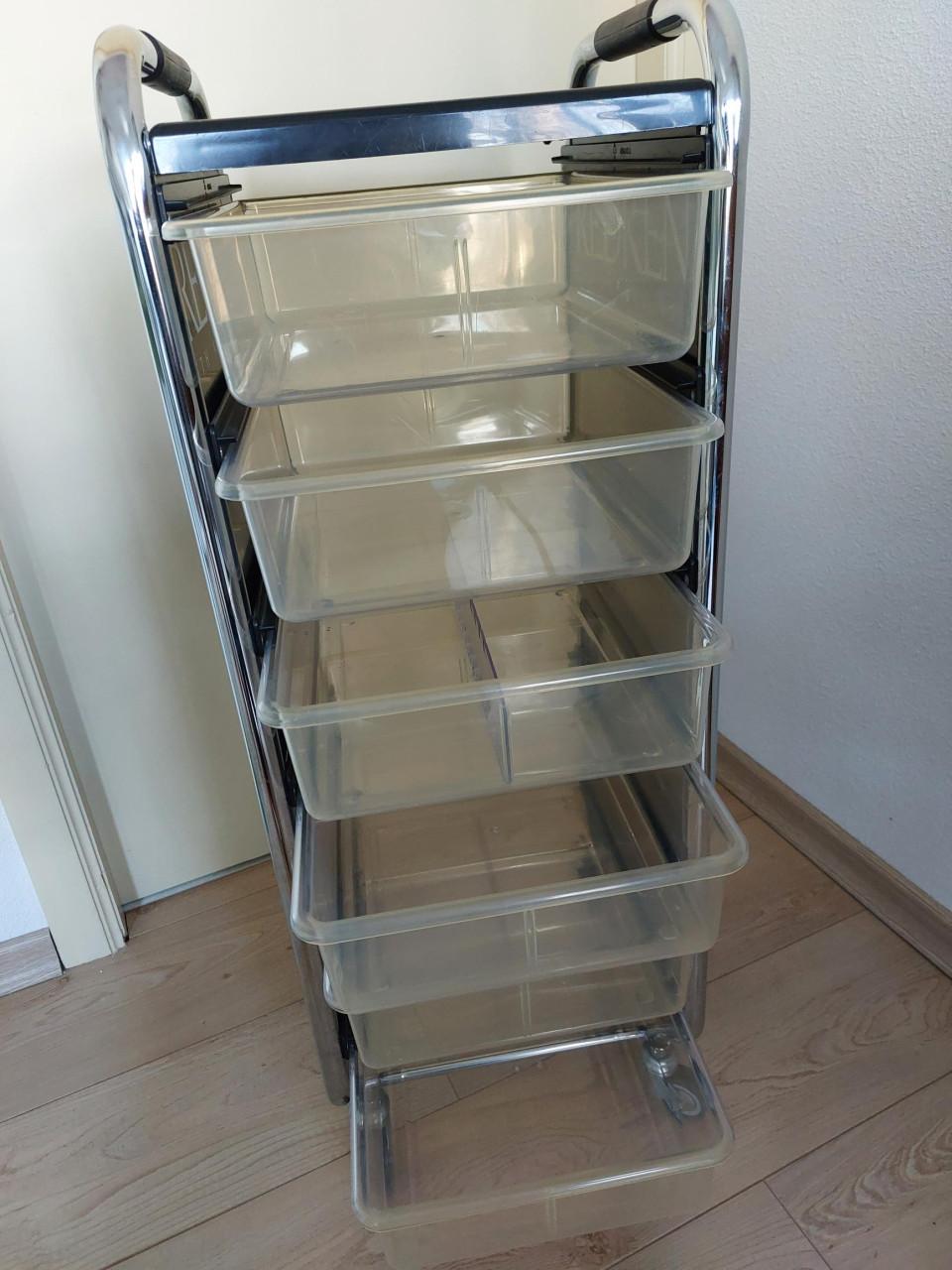 Kapperstrolly, werkwagen, knutselkar