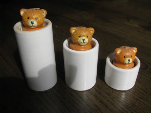 3 Waxinehoudertjes.