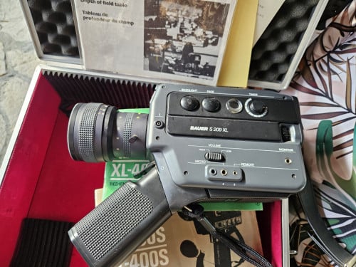 Vintage Design Bauer S 209 XL Super 8 Filmcamera met accessoires...