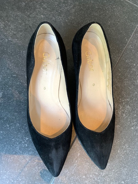 Zwarte gabor pumps