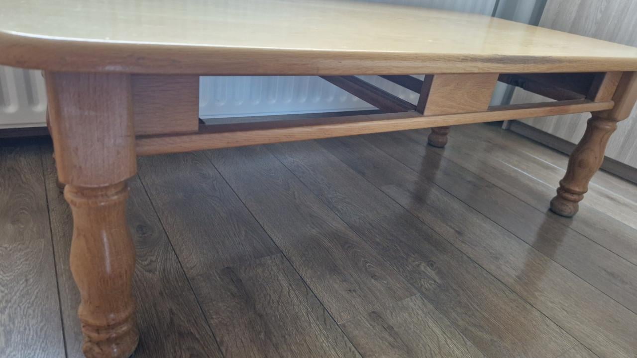 Salontafel blank eiken met 2 lades
