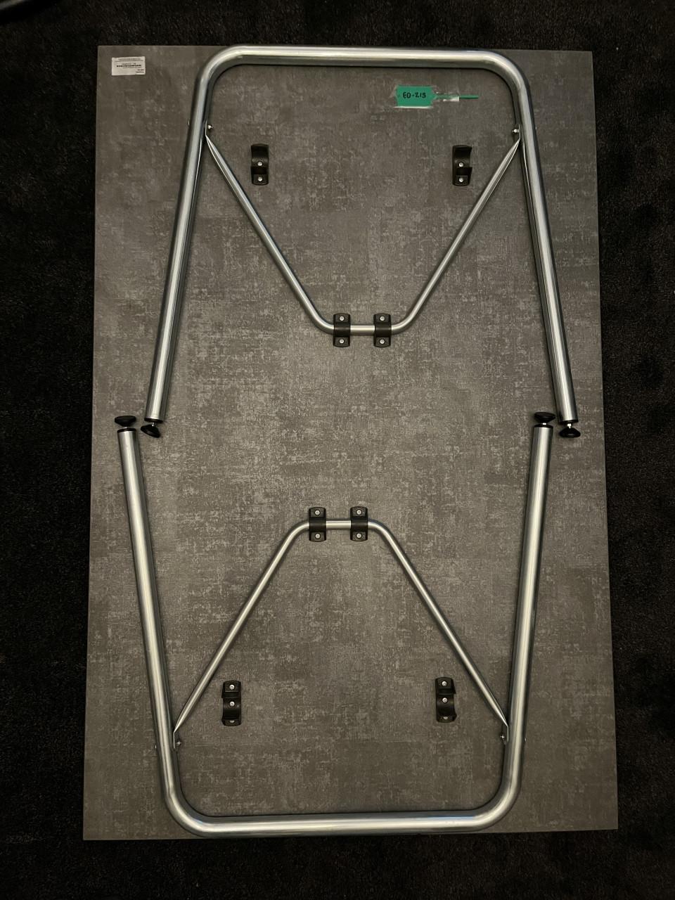 Isabella Eet tafel grijs 90 x 138 cm