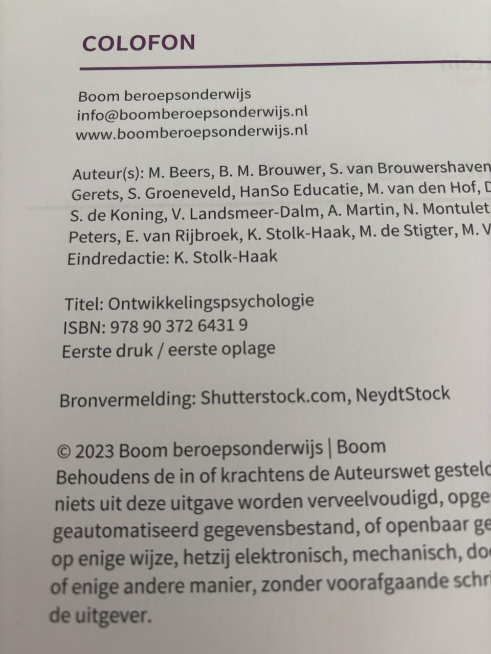 Schoolboeken Kindprofessional Scalda